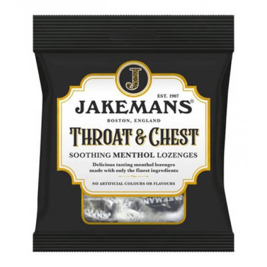 Jakeman's Throat & Chest Soothing Menthol Lozenges 12 x 73g