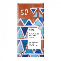 Vivani 50% Cacao Dark Chocolate Bar 10 x 80g