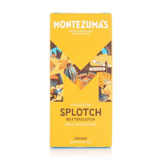 Montezuma's 51% Milk Chocolate with Butterscotch Bar 12 x 90g