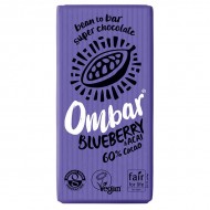 Ombar Acai & Blueberry Raw Chocolate 10 x 35g