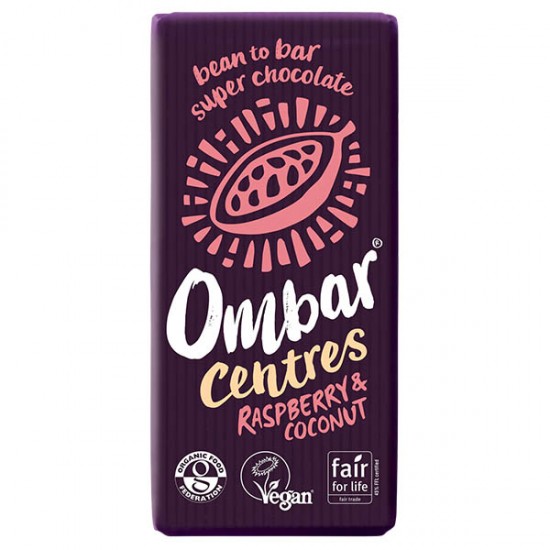 Ombar Centres Raspberry & Coconut 10 x 70g