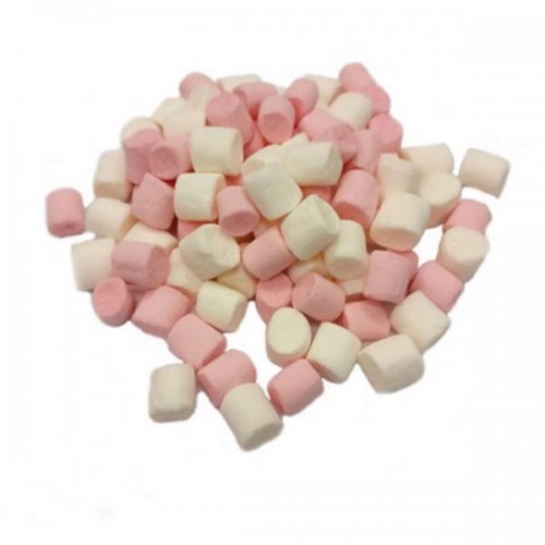 Blizz Pink & White Mini Marshmallows 1kg - Planet Candy Online Sweet Shop