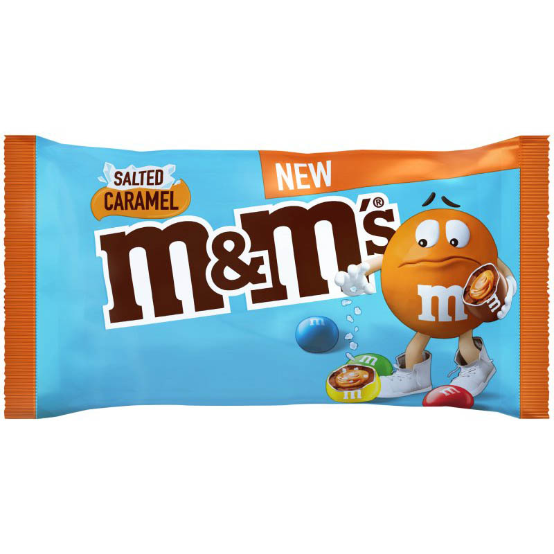 M&M's Salted Caramel Chocolate Pouch 102g (12 Bags)
