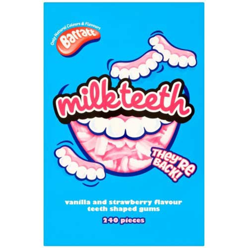 Barratt Milk Teeth 240 Pieces Planet Candy Irelands Leading Online Sweet Shop 3417