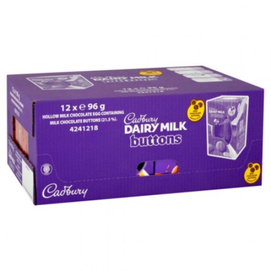 Cadbury Dairy Milk Buttons Easter Egg 12 x 96g