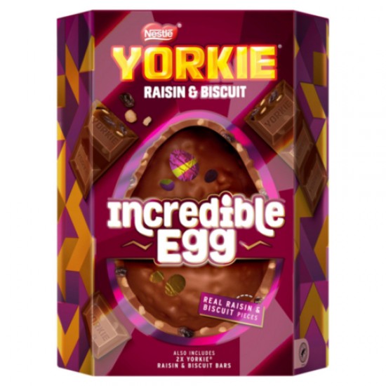 Yorkie Raisin & Biscuit Incredible Egg 388g