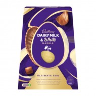 Cadbury Dairy Milk & White Marble Easter Egg 372g