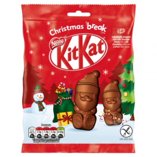 Kit Kat Milk Chocolate Santas 12 x 55g