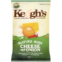 Keoghs Mature Irish Cheese & Onion Crisps 24 x 45g