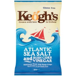 Keoghs Sea Salt & Vinegar Crisps 24 x 45g