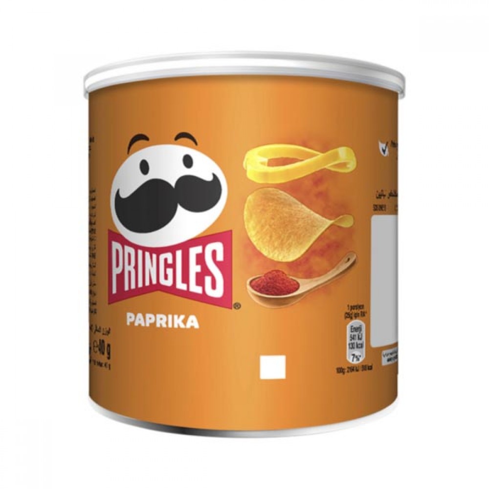 Pringles Paprika 12 x 40g - Planet Candy Online Sweet Shop