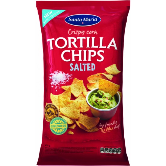 Santa Maria Salted Tortilla Chips 12 x 475g