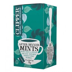 Clipper After Dinner Mints Tea Mint & Fennel 20 Bags x 4