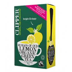 Clipper Organic Green Tea with Lemon 20 Bags x 6