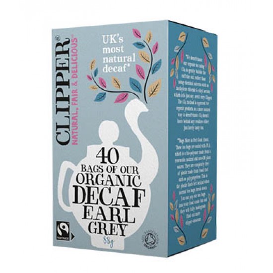 Clipper Organic Earl Grey Decaf 40 Bags x 6