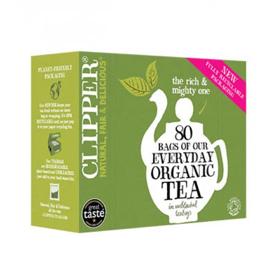 Clipper Organic Everyday Tea 80 Bags x 4