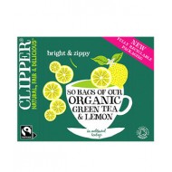 Clipper Organic Green & Lemon Tea 80 Bags x 4