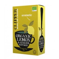 Clipper Organic Lemon & Ginger Tea 20 Bags x 6