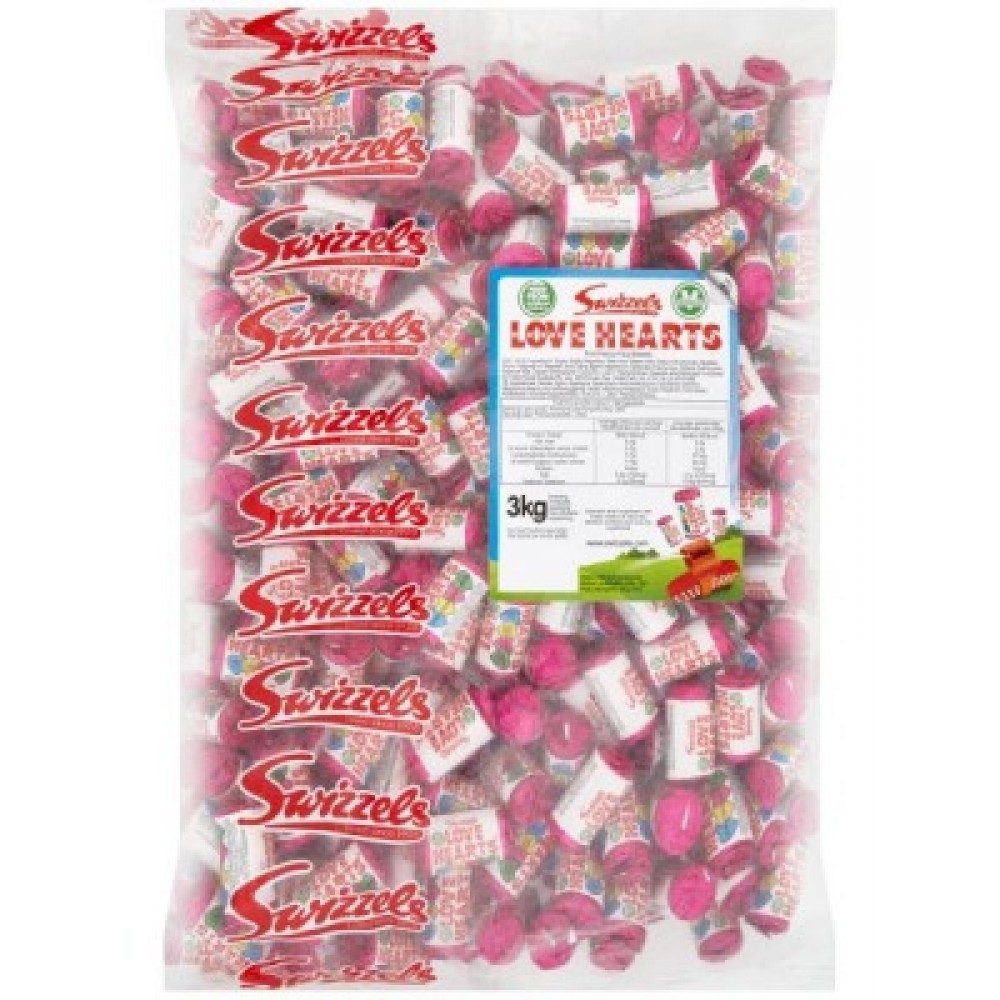 Swizzels Love Hearts Mini Rolls 3kg Planet Candy Irelands Leading Online Sweet Shop 8199